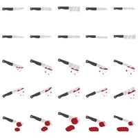 Illustration of knife pack vector
