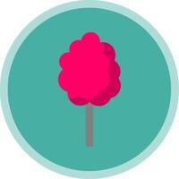 Cotton Candy Flat Multi Circle Icon vector