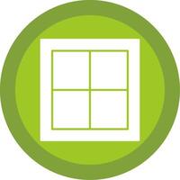 Window Glyph Multi Circle Icon vector