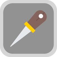 Awl Flat Round Corner Icon vector