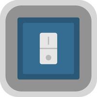 Switcher Flat Round Corner Icon vector