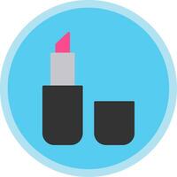 Lipstick Flat Multi Circle Icon vector