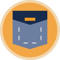 Pocket Flat Multi Circle Icon vector