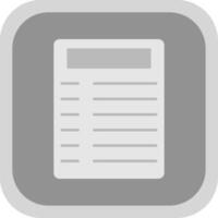 Parchment Flat Round Corner Icon vector