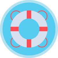 Buoy Flat Multi Circle Icon vector