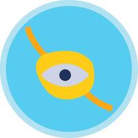 Eyepatch Flat Multi Circle Icon vector