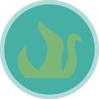 Kraken Flat Multi Circle Icon vector