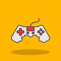 Game Filled Shadow Icon vector