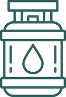 Propane Line Gradient Round Corner Icon vector