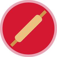 Rolling Pins Flat Multi Circle Icon vector