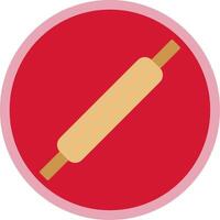 Rolling Pins Flat Multi Circle Icon vector