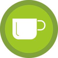 Cup Glyph Multi Circle Icon vector