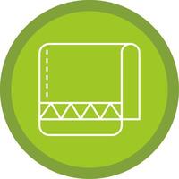 Towel Line Multi Circle Icon vector