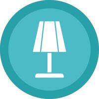 Table Lamp Glyph Multi Circle Icon vector