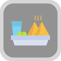 Sehri Flat Round Corner Icon vector