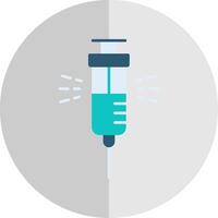 Syringe Flat Scale Icon vector