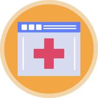 Medical App Flat Multi Circle Icon vector