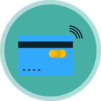 Contactless Flat Multi Circle Icon vector