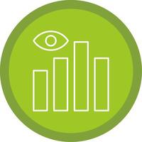 Data Visualization Line Multi Circle Icon vector