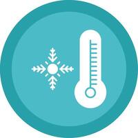 Snowflake Glyph Multi Circle Icon vector