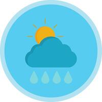 Morning,Rain Flat Multi Circle Icon vector