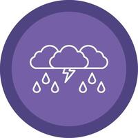 Storm Line Multi Circle Icon vector