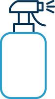 Cleaning Spray Line Blue Two Color Icon vector