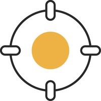 Scope Skined Filled Icon vector