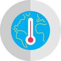 clima cambio plano escala icono vector