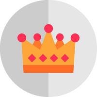 Crown Flat Scale Icon vector