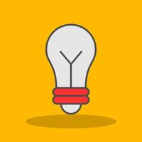 Idea Filled Shadow Icon vector