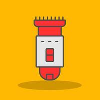 Shaving Machine Filled Shadow Icon vector