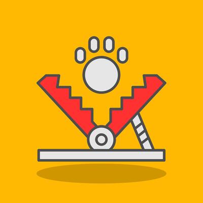 Bear Trap Filled Shadow Icon