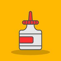 Glue Filled Shadow Icon vector