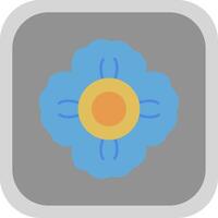 Mallow Flat Round Corner Icon vector