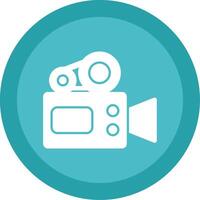 Camera Glyph Multi Circle Icon vector