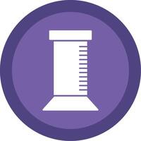Graduated Cylinder Glyph Multi Circle Icon vector