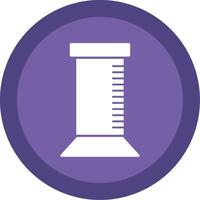 Graduated Cylinder Glyph Multi Circle Icon vector