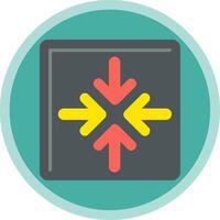 Minimize Flat Multi Circle Icon vector