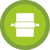 Dough Glyph Multi Circle Icon vector