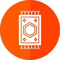 Carpet Glyph Red Circle Icon vector