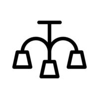 candelabro icono símbolo diseño ilustración vector