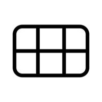 Grid View Icon Symbol Design Illustration vector