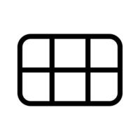 Grid View Icon Symbol Design Illustration vector