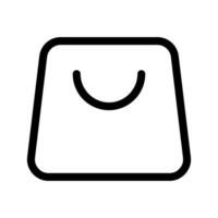 compras bolso icono símbolo diseño ilustración vector