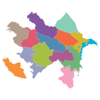 Aserbaidschan Karte. Karte von Aserbaidschan png