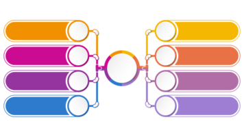 Infografik Prozess Design 8 Optionen oder Schritte. png