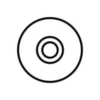 CD rom icon on white background vector