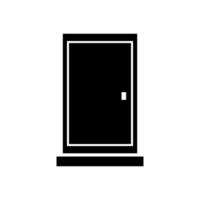 Door icon on white background vector