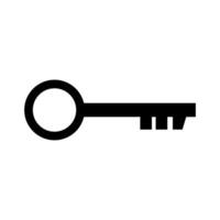 llave icono en blanco antecedentes vector